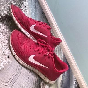pink Nike tennis shoes!